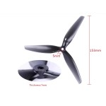 Großhandel HQProp 7040 7 Zoll Dreiblatt Propeller FPV Travers ing Machine Vorwärts-und Rückwärts propeller blätter HQ7X4X3